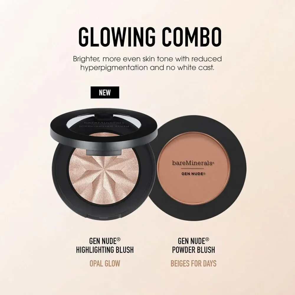 BareMinerals Opal Glow Gen Nude 2-in-1 Highlighter & Blush